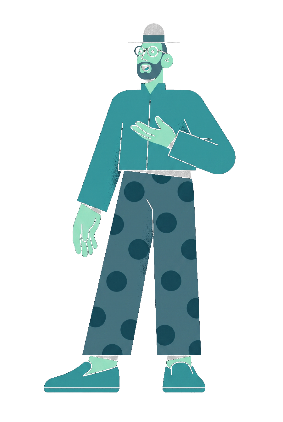 Fluency AI character mid-sentence